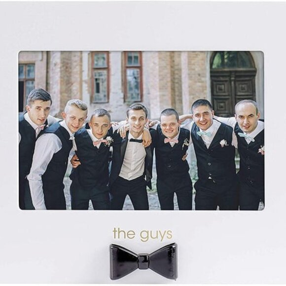 NWOT: The Guys Sentiment Frame Pearhead with Black Bow Tie - Picture 1 of 10